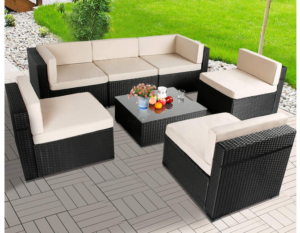 U-MAX 7 Piece Outdoor Patio Furniture Set