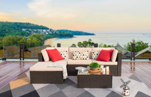 Devoko 5 Pieces Patio Furniture Set