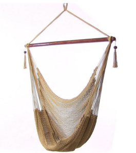 Sunnydaze Hanging Rope Hammock Chair Swing