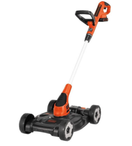 BLACK+DECKER 3-in-1 Lawn Mower, String Trimmer and Edger, 12-Inch (MTC220)