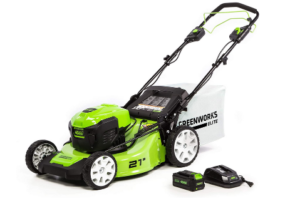Greenworks 21-Inch 40V Brushless Self-Propelled Mower 6AH Battery and Charger Included, M-210-SP