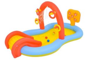 Lunvon Jilong Inflatable Swimming Pool for Kids, Sliding Play Pool