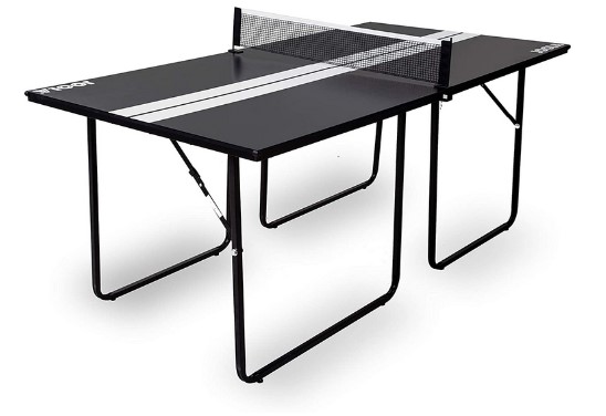 JOOLA Midsize Compact Table Tennis Table Great for Small Spaces and Apartments