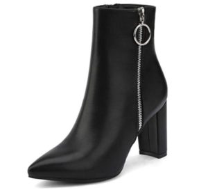 DREAM PAIRS Women’s Chunky High Heel Ankle Booties