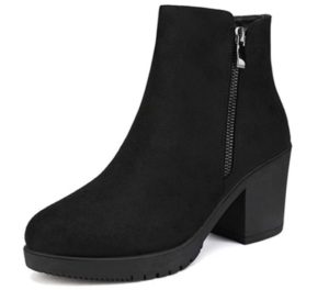 DREAM PAIRS Women’s Low Heel Chunky Ankle Boots Winter Shoes