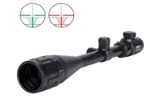 Pinty 6-24x50 AO Rifle Scope Rangefinder Illuminated Optics with Free Mount