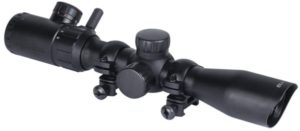 Monstrum 3-9x32 Rifle Scope with Rangefinder Reticle and High Profile Scope Rings