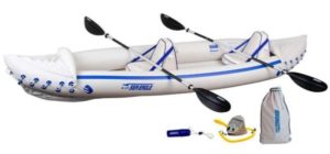 Sea Eagle 370 Pro 3 Person Inflatable Portable Sport Kayak