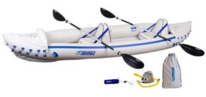 Sea Eagle 370 Pro 3 Person Inflatable Portable Sport Kayak