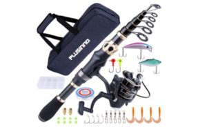 PLUSINNO Fishing Rod and Reel Combo ( Full Kit with Carrier Case)