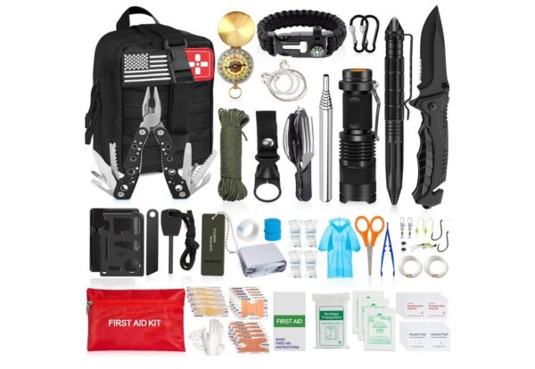 AOKIWO 126Pcs Emergency Survival Kit for Camping