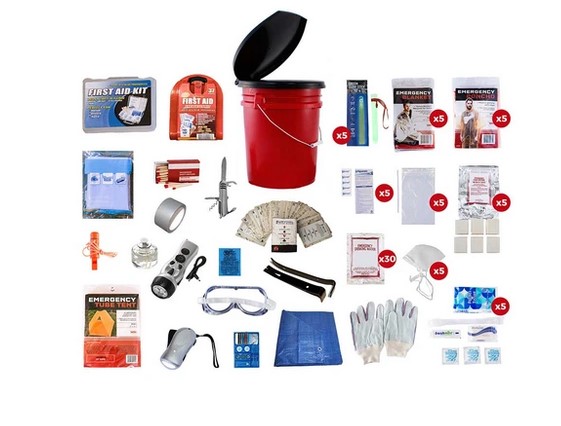 BlackHawk Survival 5 Person Bucket Survival Kit (72+ Hours)