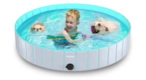 Lunaoo Foldable Dog Pool for Large Small Dogs 