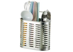 2 Compartments Mesh Utensil Stainless Steel Drying Rack