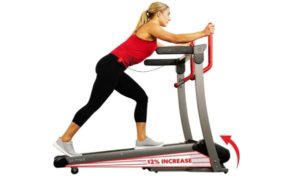 Sunny Health & Fitness Folding Electric Treadmill with Auto Incline SF-T7909