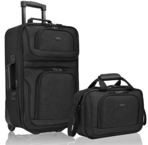 U.S. Traveller Rio Rugged Fabric Expandable Carry-on Luggage
