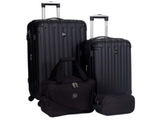 Travelers Club Midtown Hardside 4-Piece Luggage Travel Set