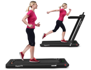 Gymax 2 In 1 Folding Treadmill