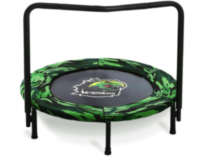 Wamkos 2020 Upgraded Dinosaur Mini Trampoline for Kids with Handle, Foldable Kids Trampoline for Play & Exercise